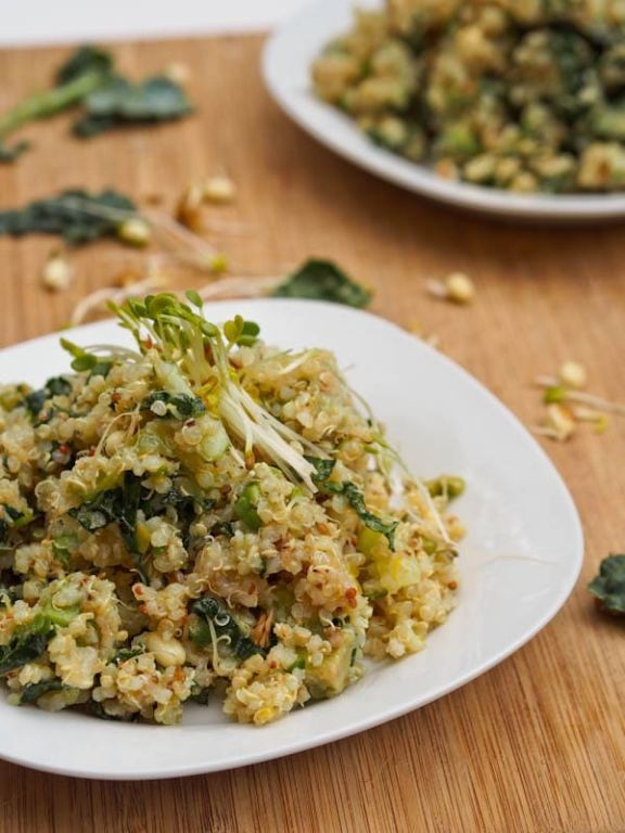 Alfalfa Sprouts and Quinoa Bowl