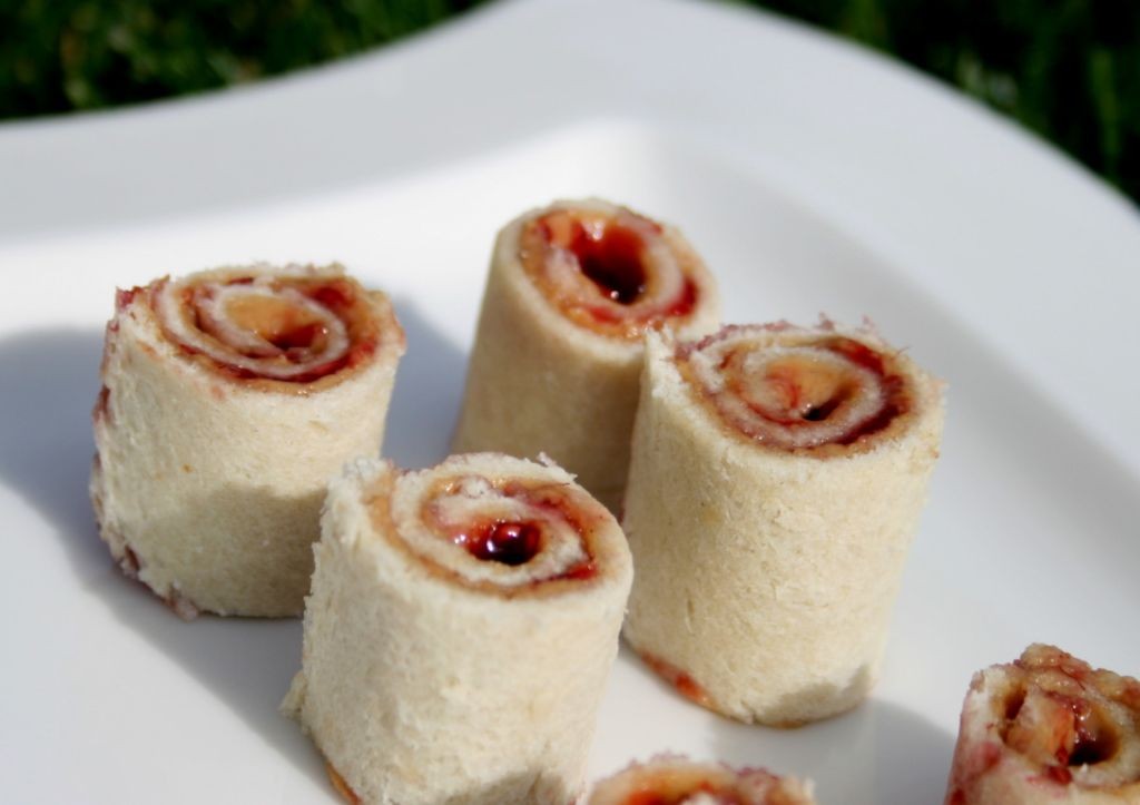Almond Butter and Jelly Sushi Rolls