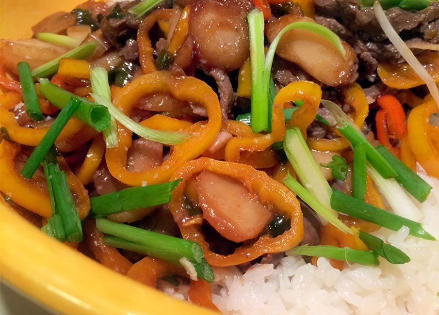 Antelope Stir-Fry with Asian Vegetables