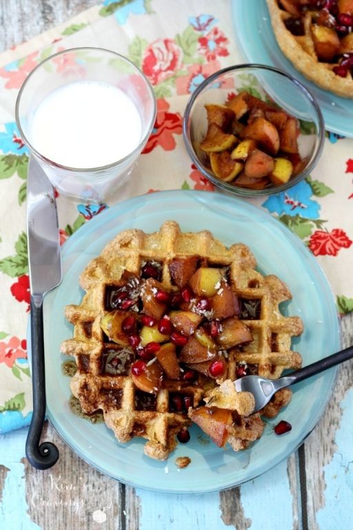 Apple Cinnamon Protein Waffles