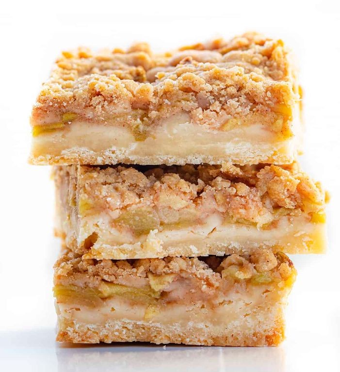 Apple Pie Bars with Shortbread Crust