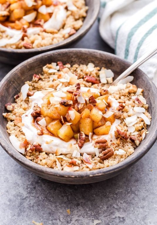 Apple Quinoa Breakfast Bowl