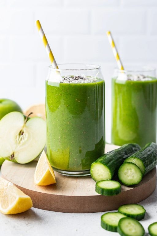 Apple Spinach Breakfast Smoothie