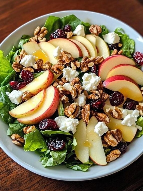 Apple Walnut Salad with Maple Dressing