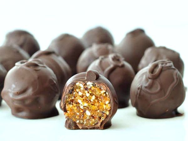 Apricot and Dark Chocolate Truffles