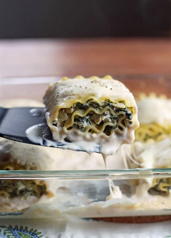 Artichoke and Spinach Lasagna Rolls