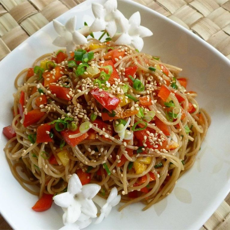 Asian Noodle Salad with Sesame Dressing