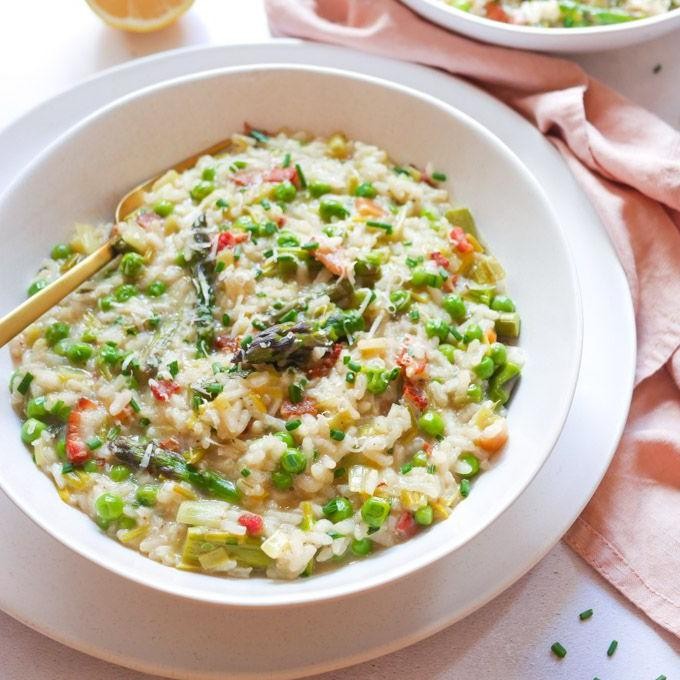 Asparagus and Bacon Risotto