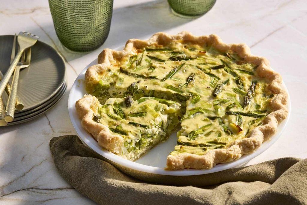 Asparagus and Gruyere Quiche