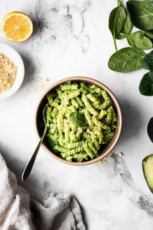Avocado Tofu Pasta Salad