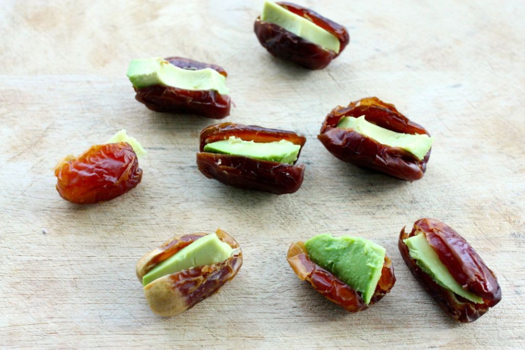 Avocado and Lime Stuffed Dates