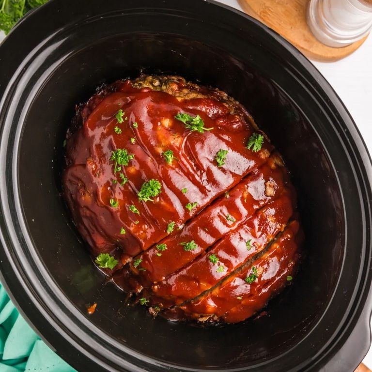BBQ Crockpot Meatloaf