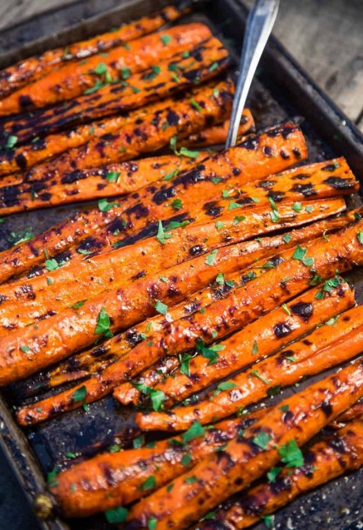 BBQ Glazed Baby Carrots
