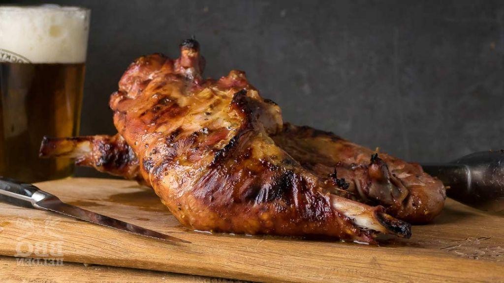 BBQ Glazed Turkey Necks with Honey Mustard