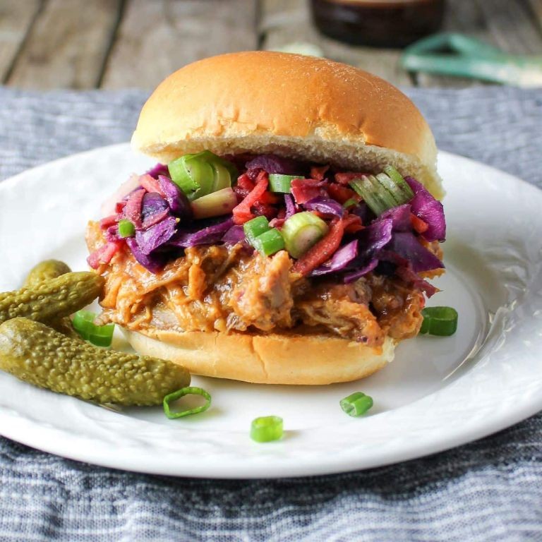BBQ Pumfu Sliders with Coleslaw