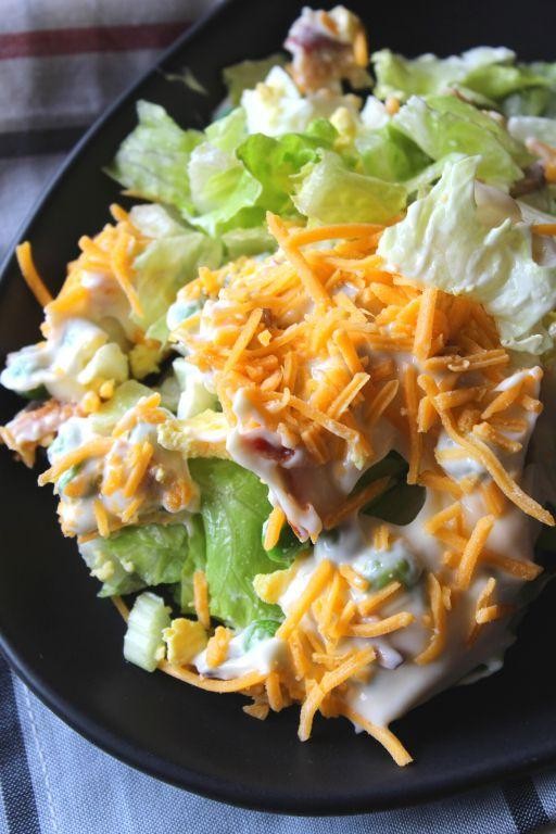 Bacon Lover’s 7 Layer Salad with Cheddar