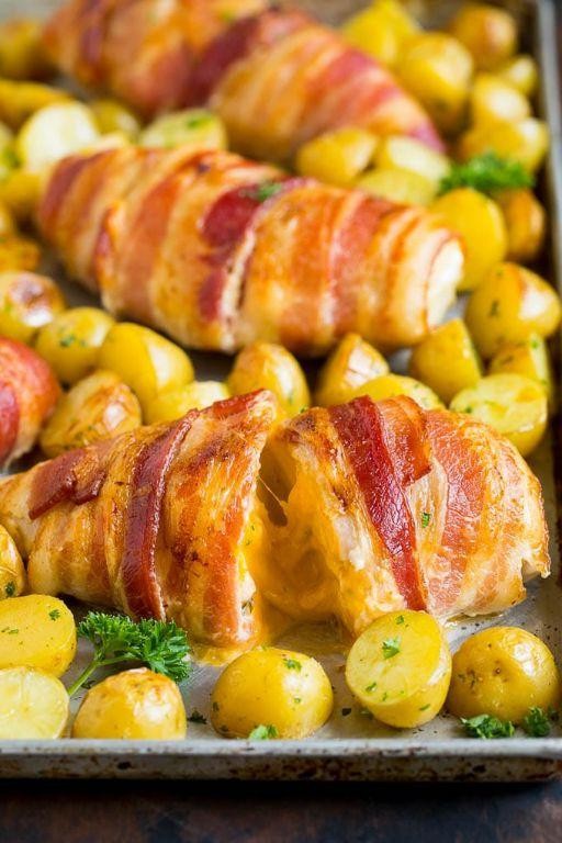 Bacon-Wrapped Stuffed Chicken Breast