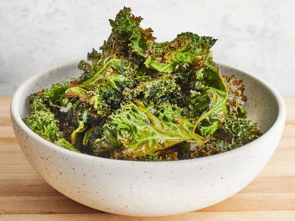 Baked Kale Chips with Sea Salt