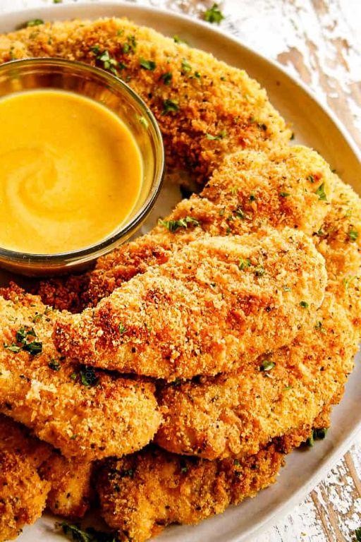 Baked Parmesan Crusted Chicken Tenders