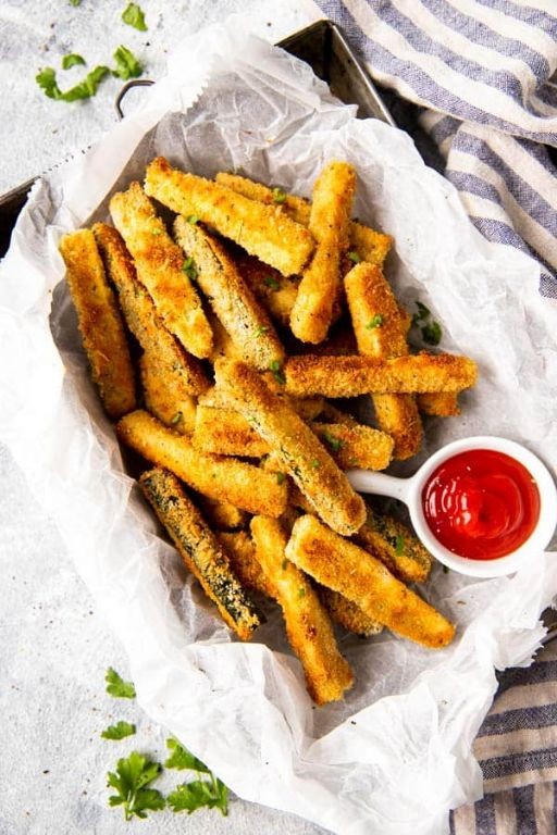 Baked Parmesan Zucchini Fries