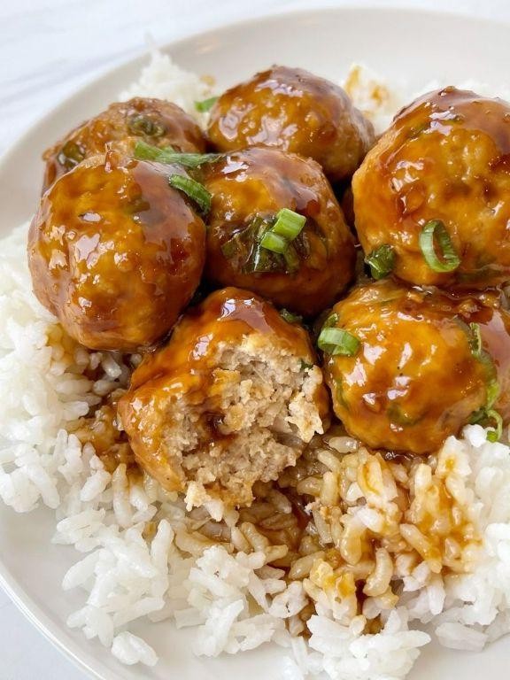 Baked Pineapple Chicken Meatballs