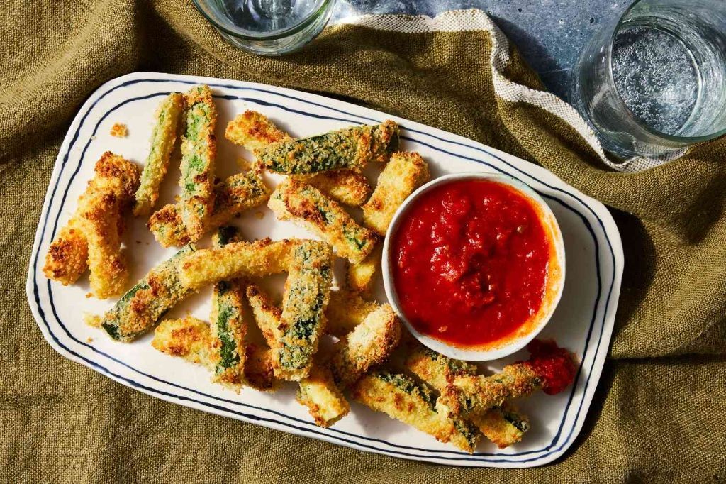 Baked Zucchini Fries with Marinara