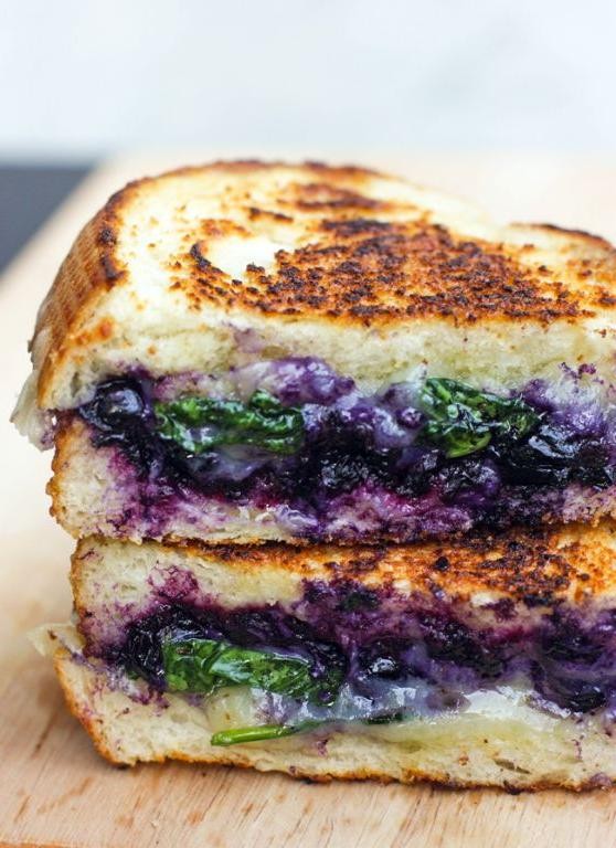 Balsamic Blueberry Grilled Cheese Sandwich