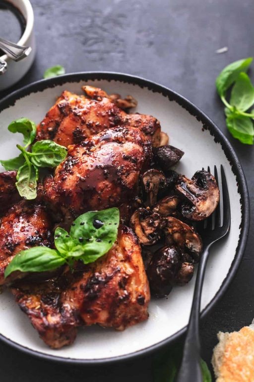 Balsamic Glazed Chicken Thighs and Legs