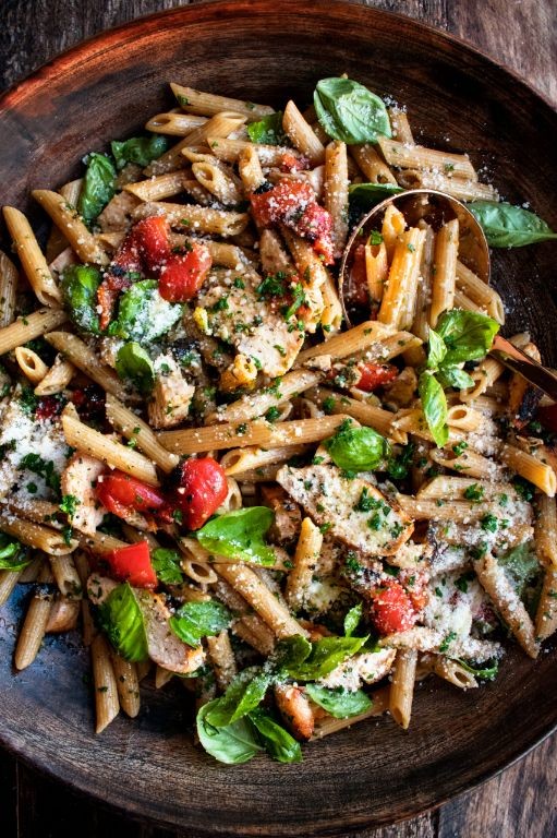 Balsamic Glazed Chicken and Veggie Pasta Salad