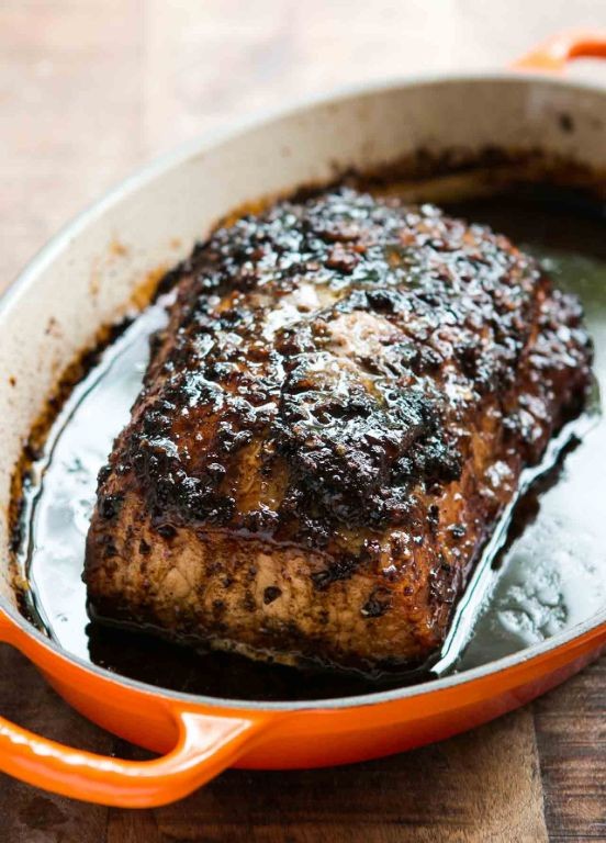 Balsamic Glazed Pork Sirloin Roast