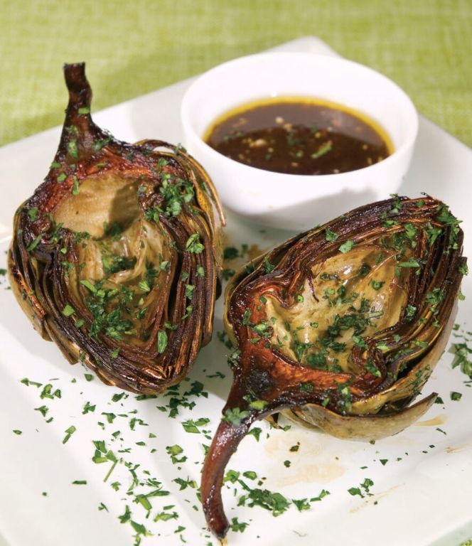 Balsamic Glazed Whole Artichokes