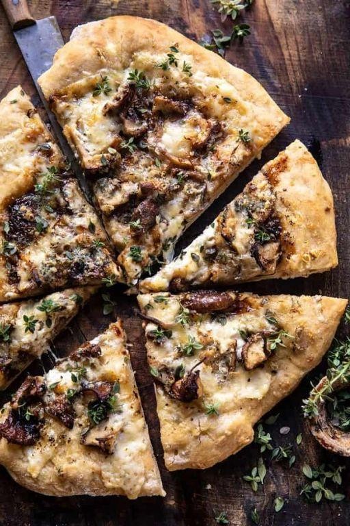 Balsamic Mushroom and Onion Pizza
