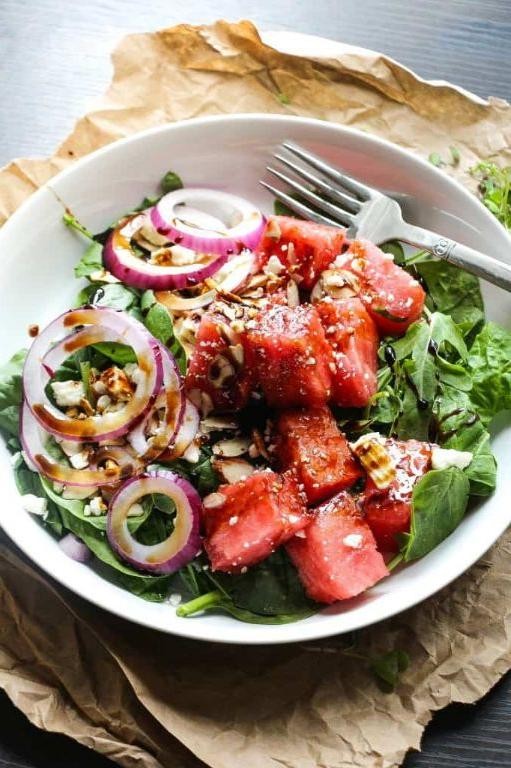 Balsamic Watermelon and Feta Salad