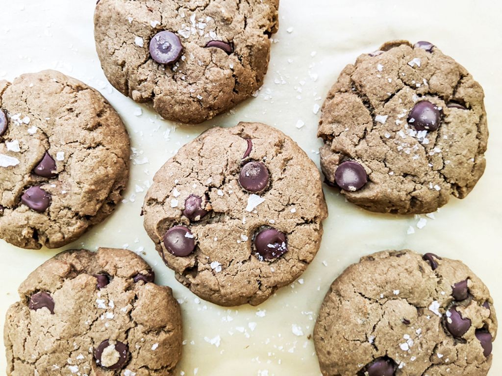 Banana Flour Chocolate Chip Cookies