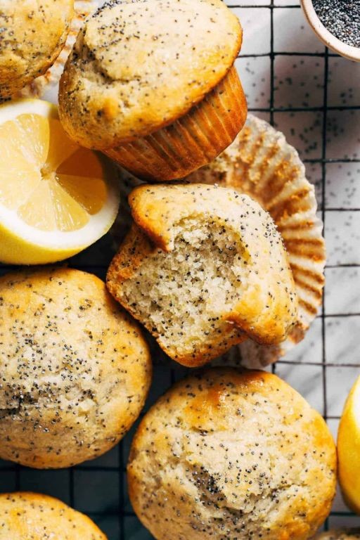 Banana Flour Lemon Poppy Seed Muffins