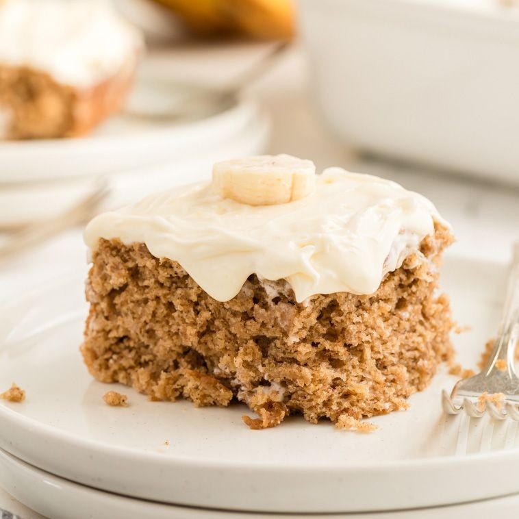 Banana Flour Spice Cake with Cream Cheese Frosting