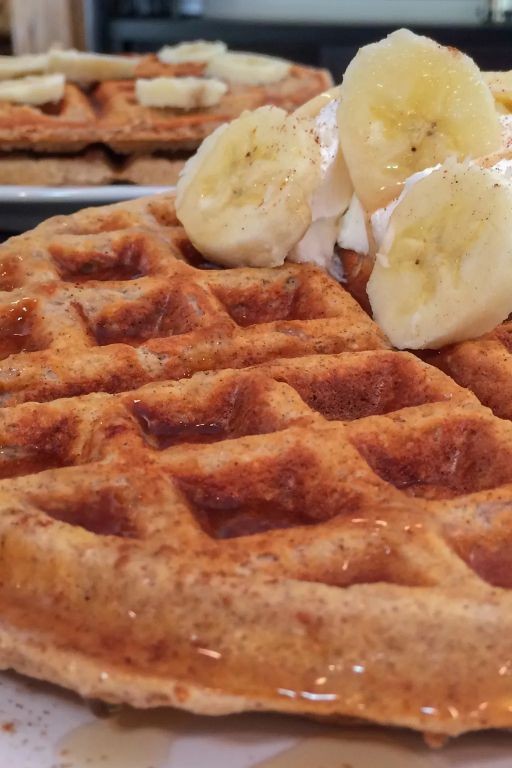 Banana Nut Protein Waffles
