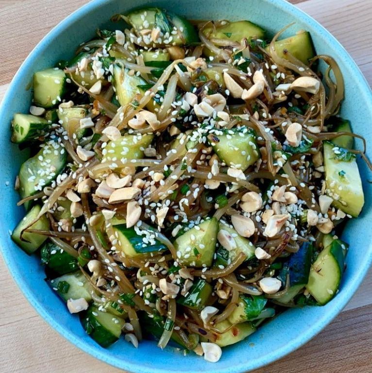 Bean Sprout and Cucumber Salad