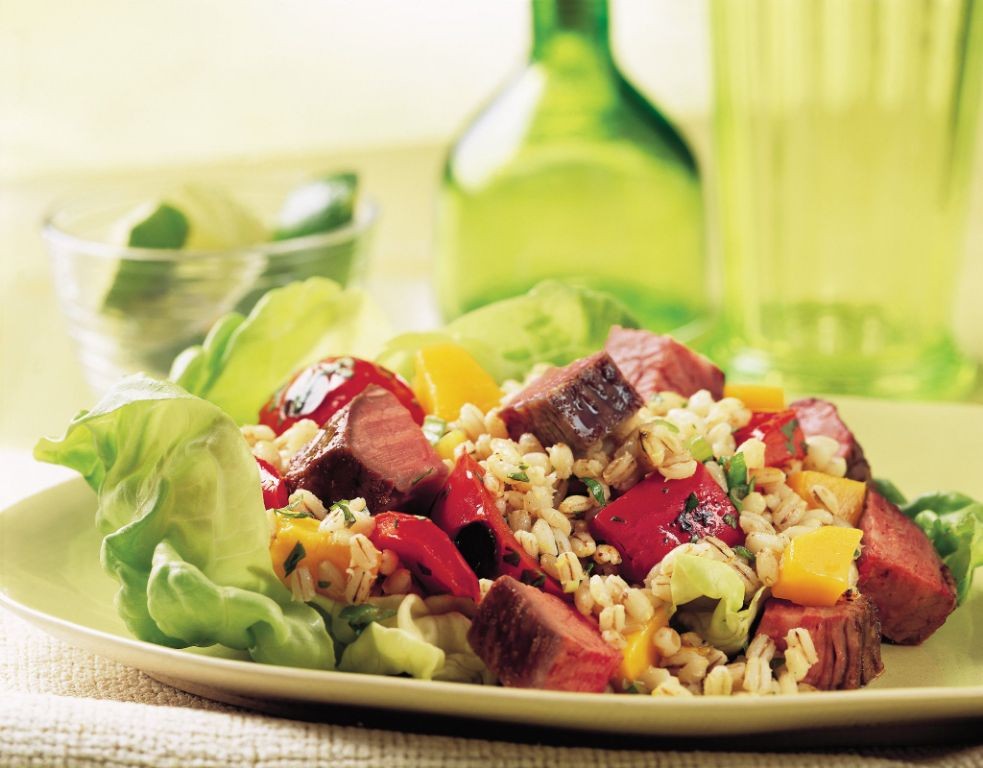 Beef and Barley High Protein Salad