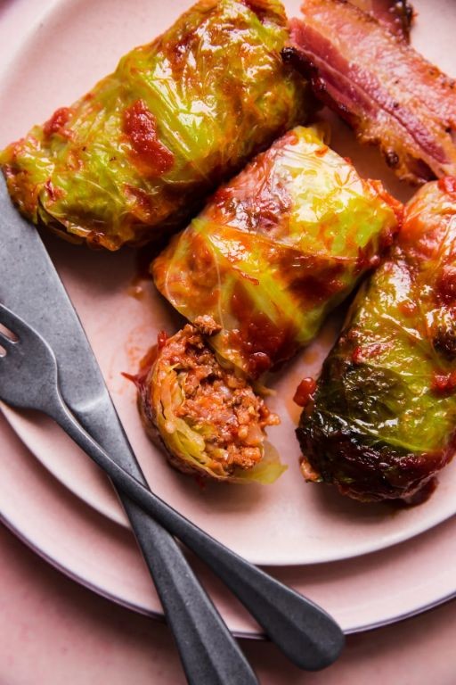 Beef and Sausage Stuffed Cabbage Rolls