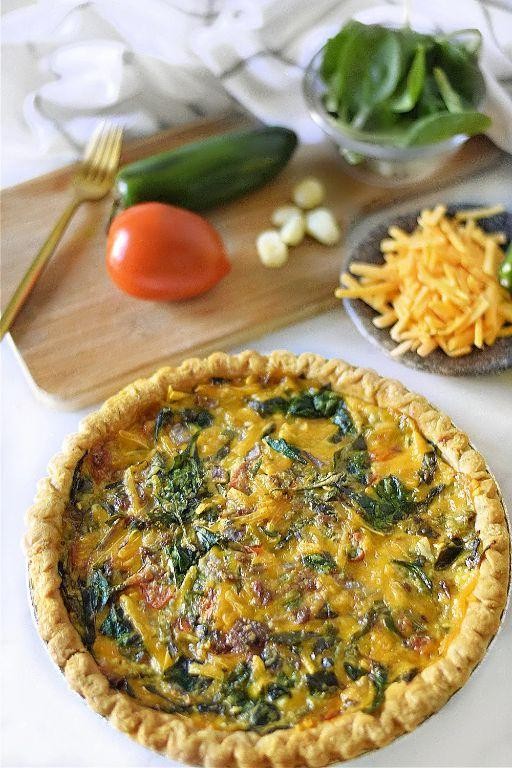 Beyond Sausage and Spinach Quiche