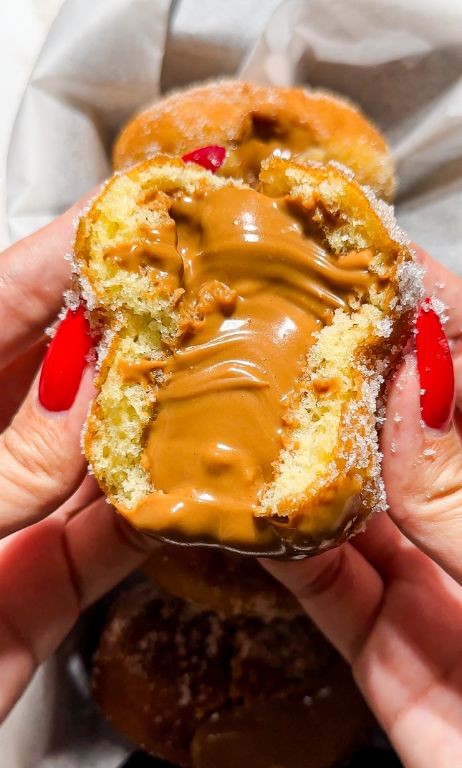 Biscoff Butter Stuffed Donuts
