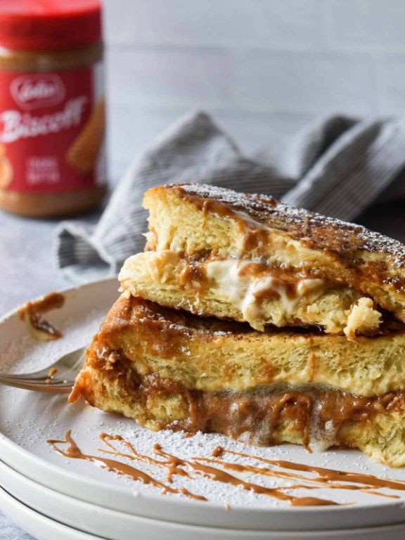 Biscoff Butter Stuffed French Toast