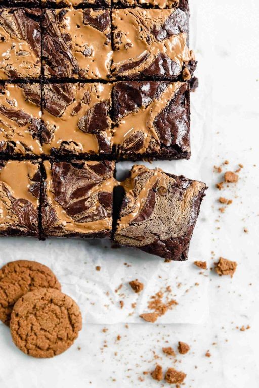Biscoff Butter Swirl Brownies