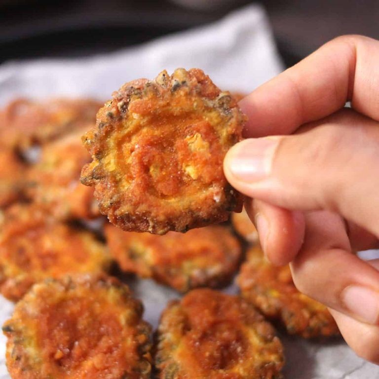 Bitter Melon Fritters with Spicy Dip