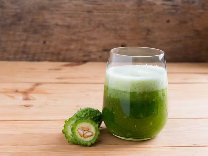 Bitter Melon Juice with Ginger and Honey