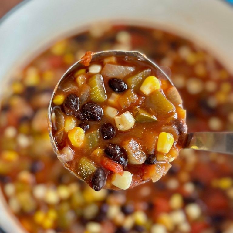 Black Bean and Corn Simmering Soup