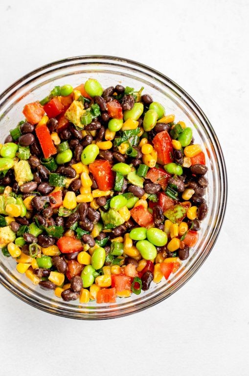 Black Bean and Edamame Protein Salad