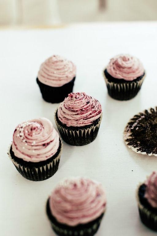 Blackberry Basil Cupcakes