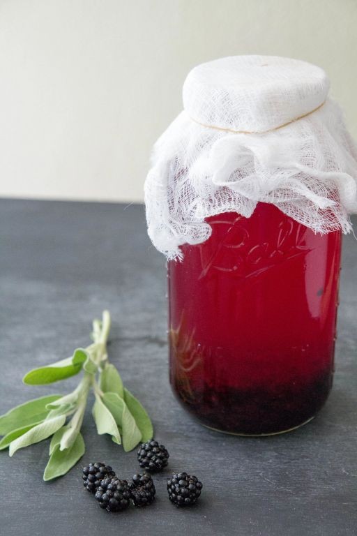 Blackberry Sage Fermented Kombucha